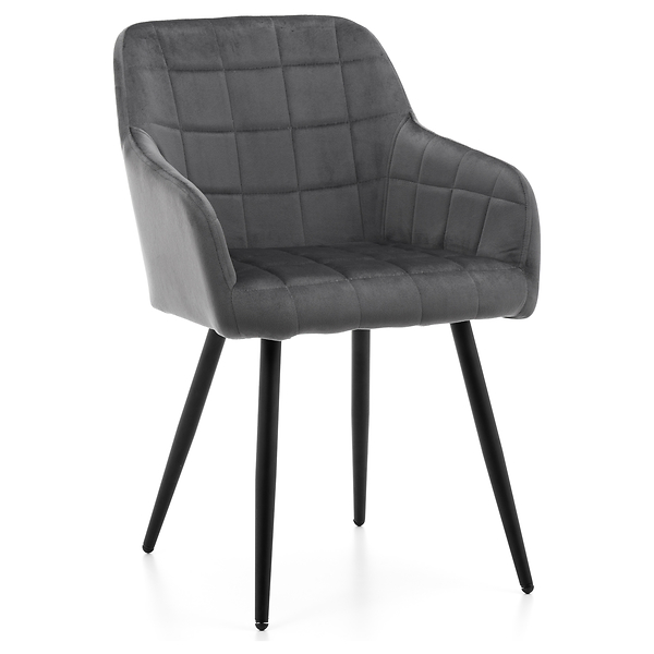 Krzesło tapicerowane ORTE zielony welur do salonu jadalni