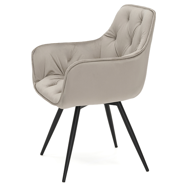 Krzesło obrotowe DC0084-3 | welur | szare