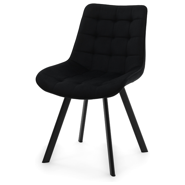 Krzesło Tapicerowane Welurowe Do Salonu Jadalni Zielone TORI