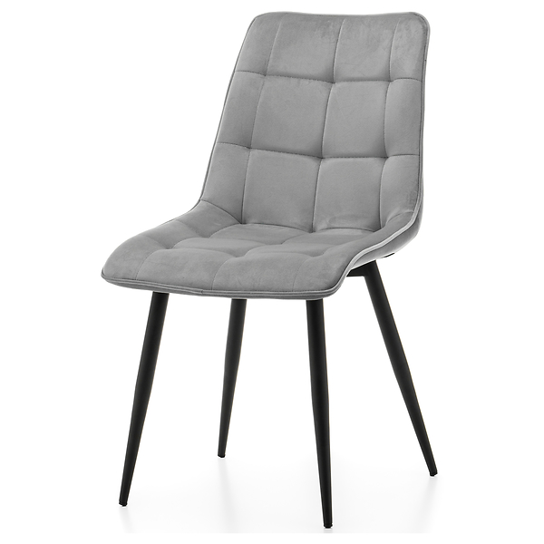 Krzesło tapicerowane welurowe CHIC velvet aksamit zielony