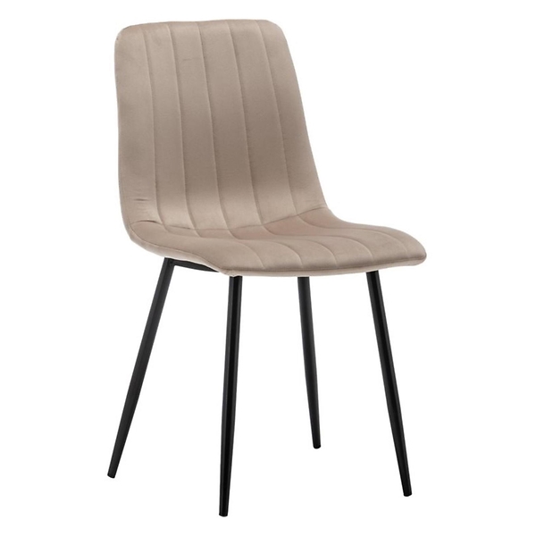 Krzesło Magnolia beżowe welur do salonu do jadalni do kuchni BEGRYF