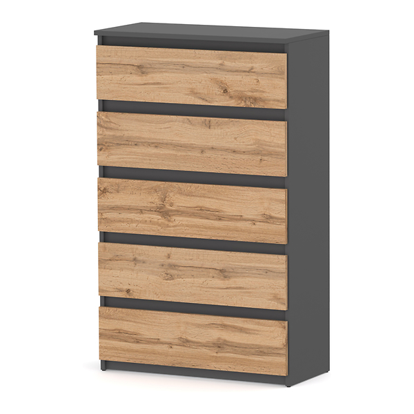 Komoda do salonu nowoczesna 70cm szafka rtv loft szara wotan