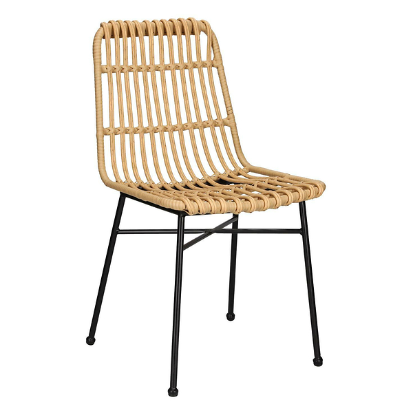 Zestaw 4 KRZESŁA Surabaya technorattan i stal profilowane