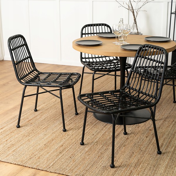 Krzesło Ogrodowe Rattanowe Skandynawskie Do Kuchni WALDI