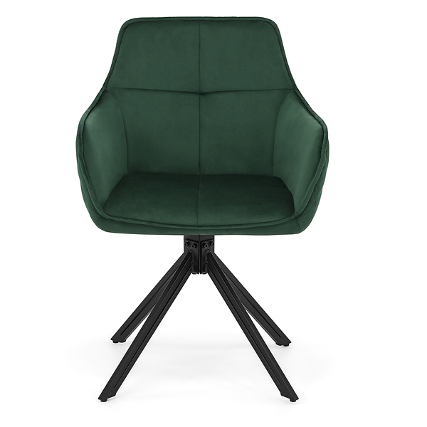 Krzesło obrotowe SC001 | Zielony | Welur 56 | Nogi czarne