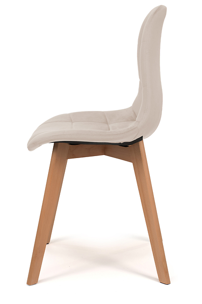 Krzesło tapicerowane skandynawskie welurowe VEGAS zielony