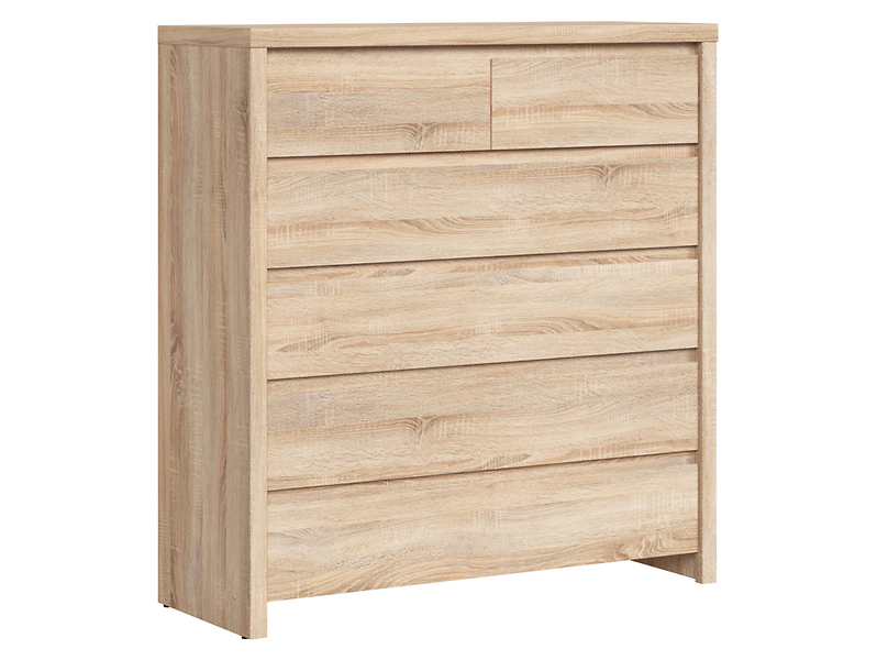 Komoda Kaspian 105 cm z 6 szufladami wenge