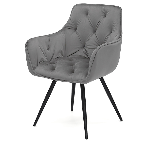 Krzesło obrotowe DC0084-3 | welur | szare