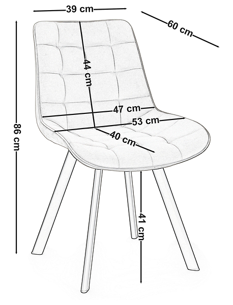Krzesło Tapicerowane Welurowe Do Salonu Jadalni Zielone TORI