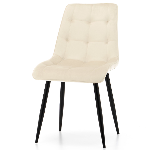 Krzesło tapicerowane welurowe CHIC velvet aksamit zielony