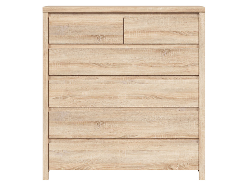 Komoda Kaspian 105 cm z 6 szufladami wenge