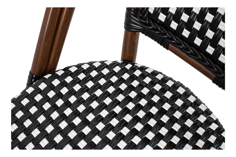 Krzesło CAFE PARIS brązowe rattan