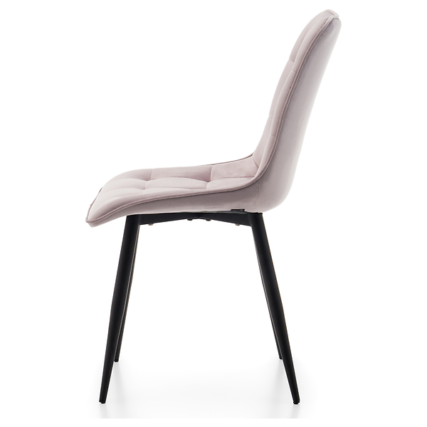 Krzesło tapicerowane welurowe CHIC velvet aksamit zielony