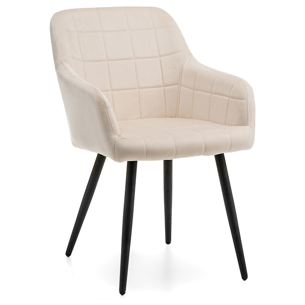 Krzesło tapicerowane ORTE zielony welur do salonu jadalni