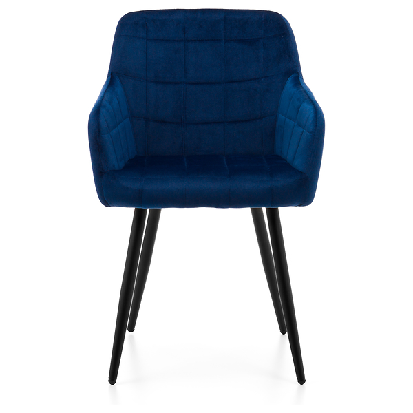 Krzesło tapicerowane ORTE zielony welur do salonu jadalni