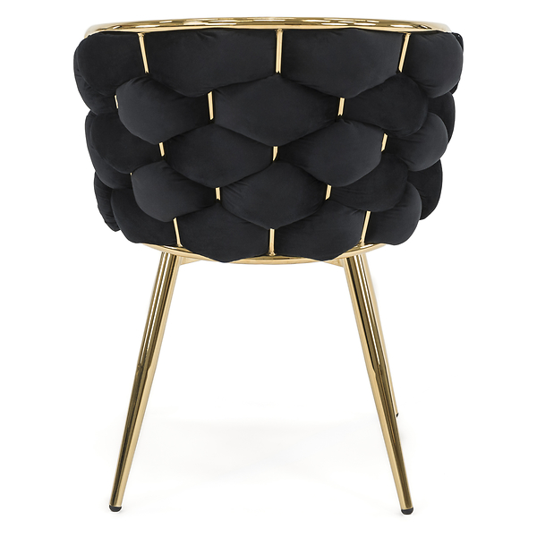 Krzesło obrotowe DC-3039 czarne 66 złote nogi