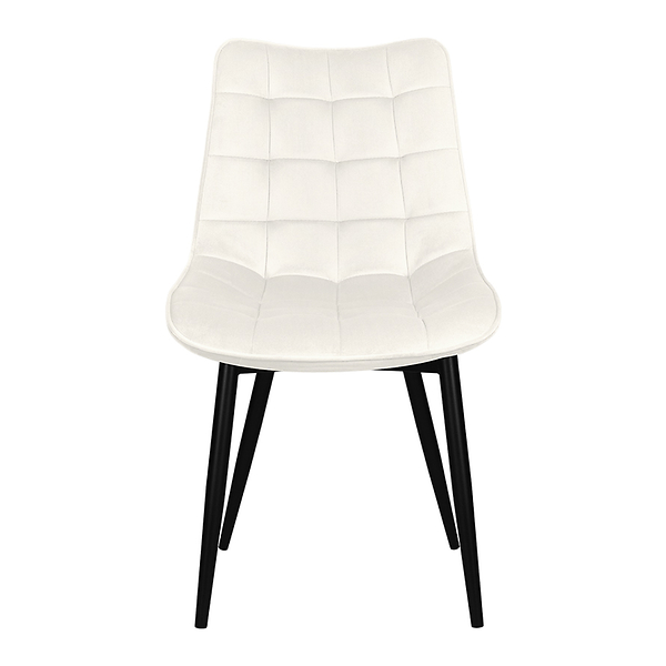 Krzesło tapicerowane welurowe pikowane do salonu jadalni