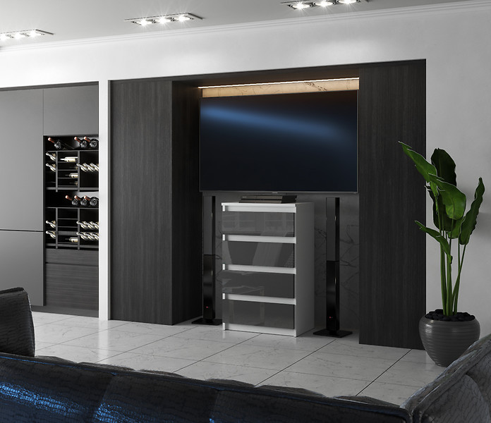 Komoda 4 szuflady 60cm hugo szafka do sypialni salonu szara