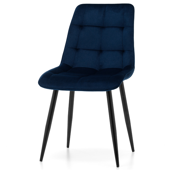 Krzesło tapicerowane welurowe CHIC velvet aksamit zielony