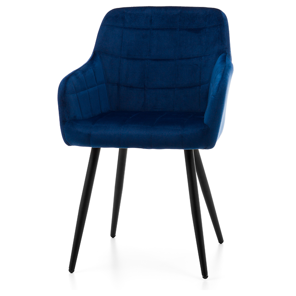 Krzesło tapicerowane ORTE zielony welur do salonu jadalni