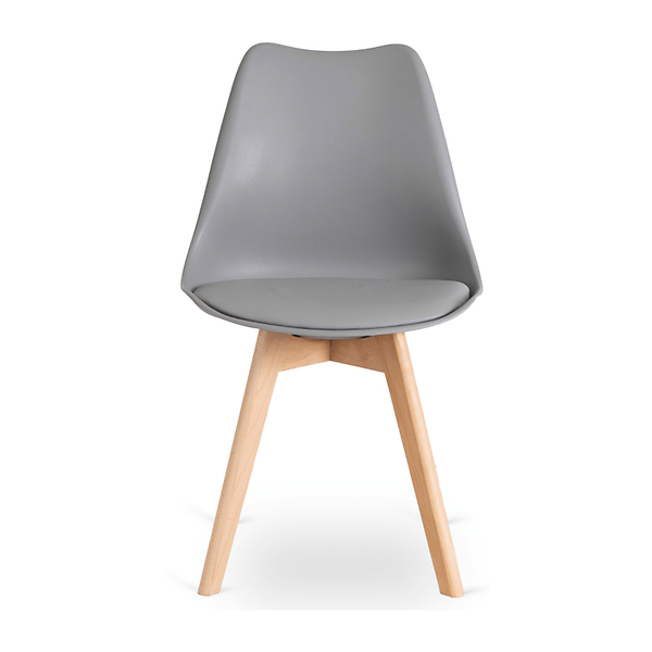 Krzesło Kuchenne Skandynawskie Szare Do Jadalni Kuchni Salonu Dąb SCANDI