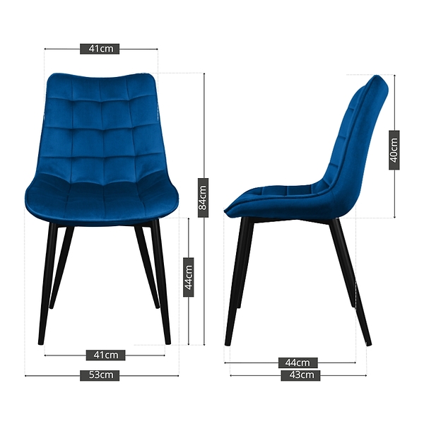 Krzesło tapicerowane welurowe pikowane do salonu jadalni