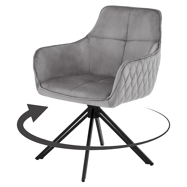 Krzesło obrotowe SC001 | Zielony | Welur 56 | Nogi czarne