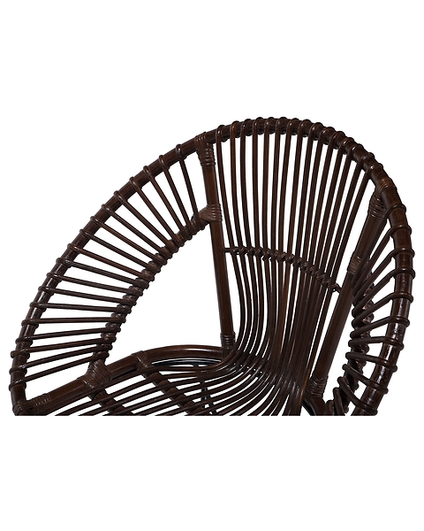 Krzesło rattanowe spaghetti brązowe