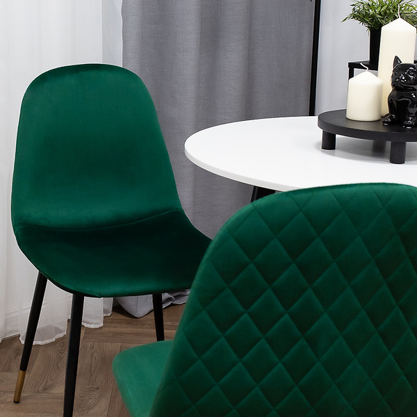 Krzesło tapicerowane welurowe pikowane beżowe do salonu jadalni