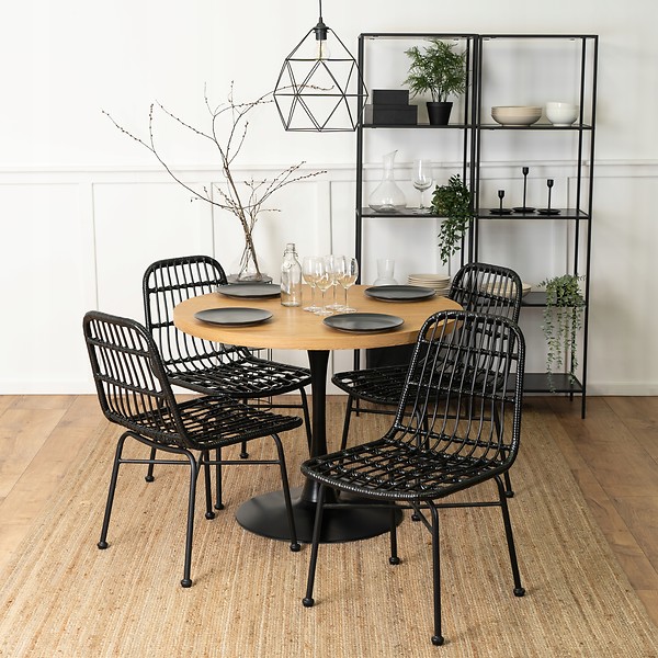 Krzesło Ogrodowe Rattanowe Skandynawskie Do Kuchni WALDI