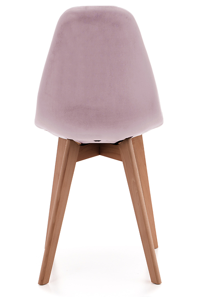 Krzesło tapicerowane skandynawskie welurowe VEGAS zielony