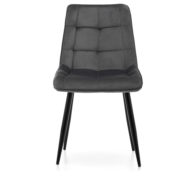 Krzesło tapicerowane welurowe CHIC velvet aksamit zielony