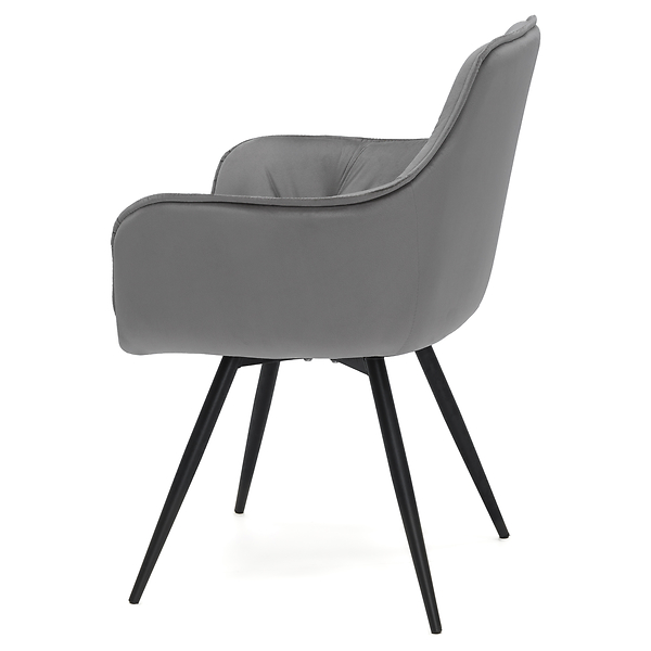 Krzesło obrotowe DC0084-3 | welur | szare