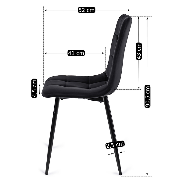 Krzesło Tapicerowane Kuchenne Welurowe Do Jadalni Kuchni Loft PERU Beż