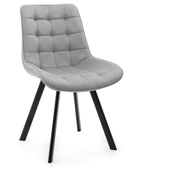 Krzesło Tapicerowane Welurowe Do Salonu Jadalni Zielone TORI