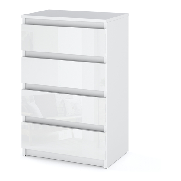 Komoda 4 szuflady 60cm hugo szafka do sypialni salonu szara