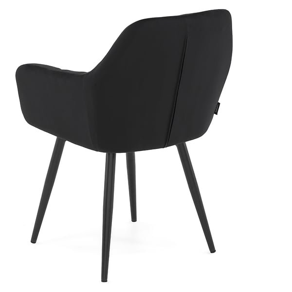 Krzesło obrotowe FREJA welur czarny noga czarna