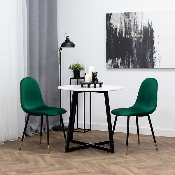 Krzesło tapicerowane welurowe pikowane beżowe do salonu jadalni