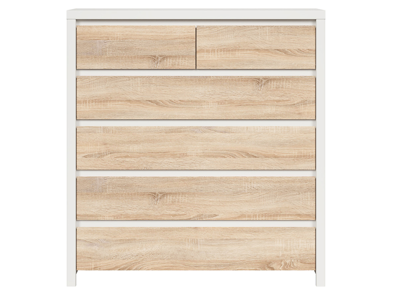 Komoda Kaspian 105 cm z 6 szufladami wenge