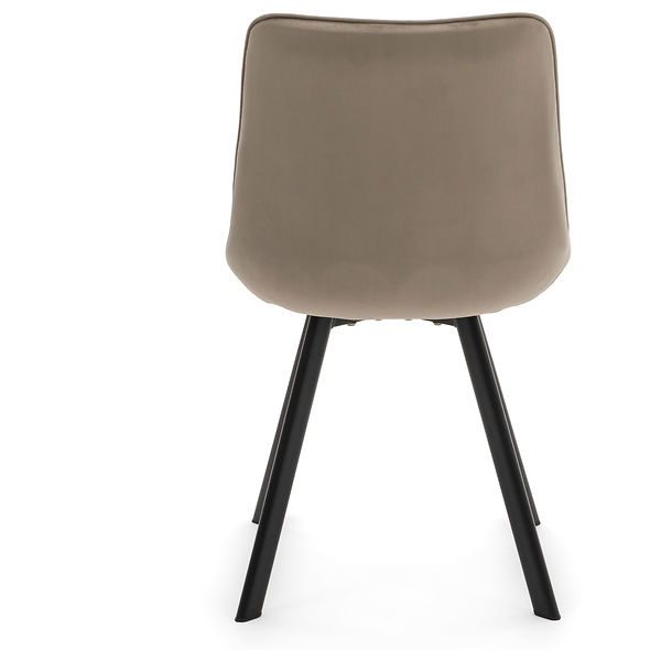 Krzesło Tapicerowane Welurowe Do Salonu Jadalni Zielone TORI