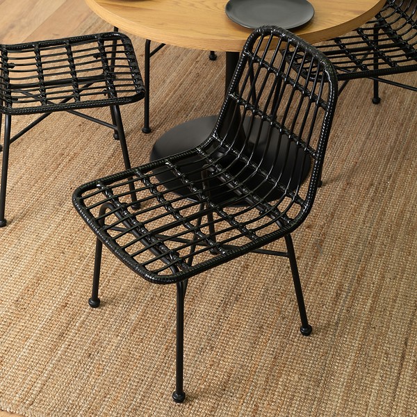 Krzesło Ogrodowe Rattanowe Skandynawskie Do Kuchni WALDI