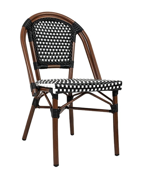 Krzesło CAFE PARIS brązowe rattan