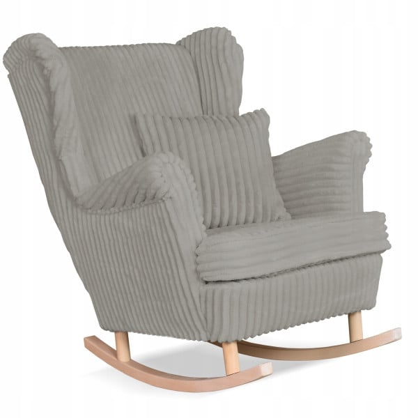 Fotel uszak Rene bujany skandynawski Family Meble sztruks czarny TOP