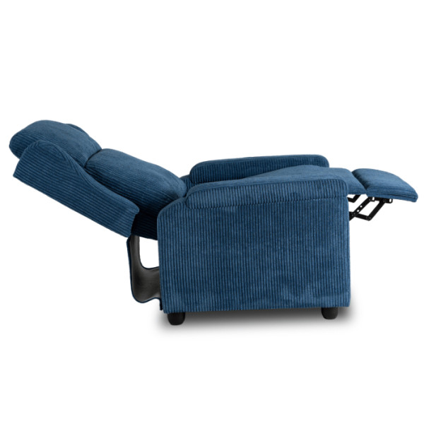 Fotel Rozkładany Wypoczynkowy Uszak Do Salonu Do Spania Szary SPENCER