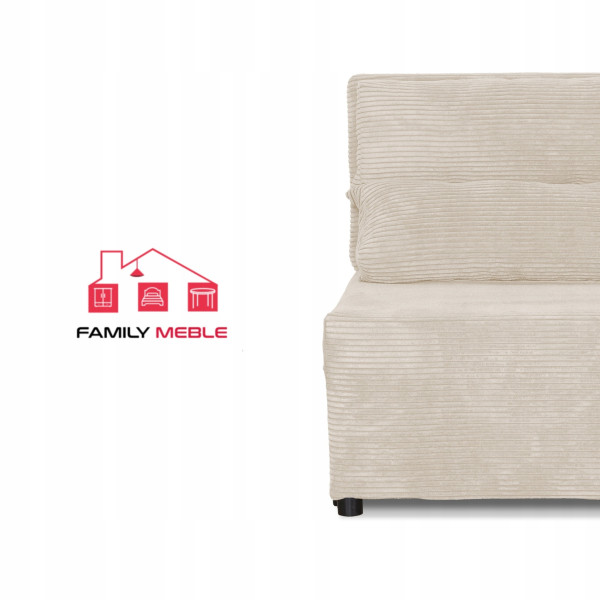 Fotel rozkładany funkcja spania KIMO pojemnik pościel Family Meble czarny