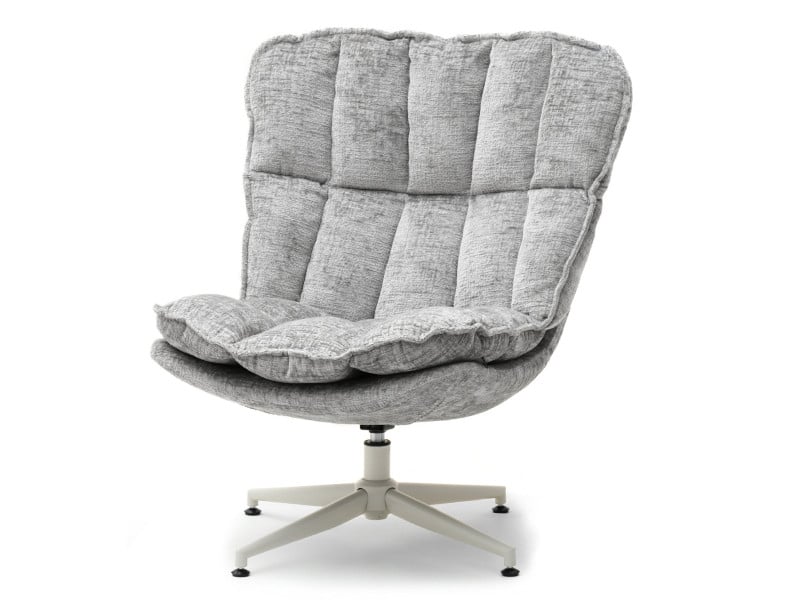 Beżowy Nowoczesny Fotel Jasper Z Przeszyciami - Salon I Sypialnia