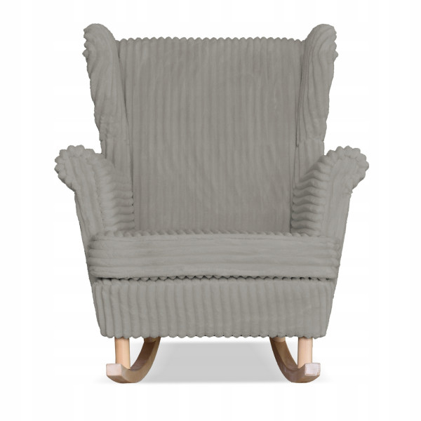 Fotel uszak Rene bujany skandynawski Family Meble sztruks czarny TOP