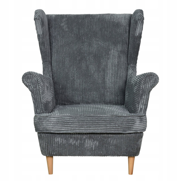 Fotel uszak Bonito beżowy sztruks Family Meble