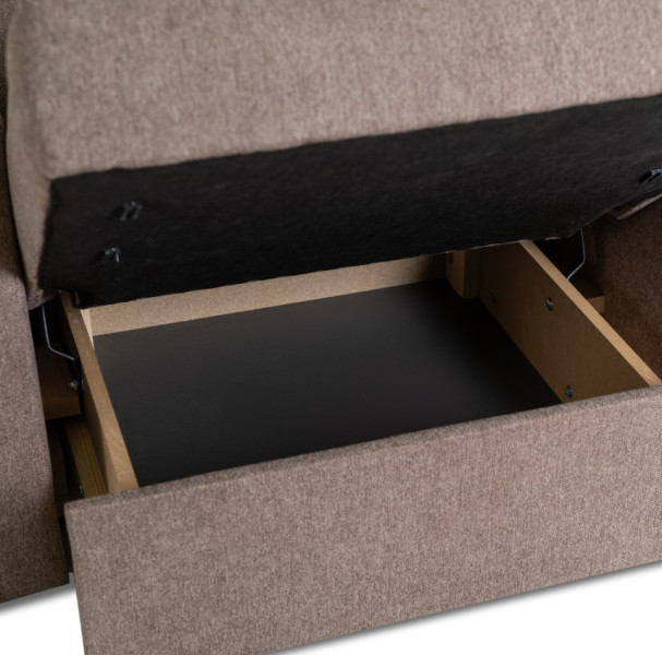 Fotel Rozkładany Wypoczynkowy Jednoosobowy Kanapa Do Spania Szary MILAN 1