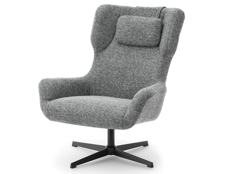 Szary Obrotowy Fotel Irving - Nowocześnie Do Salonu